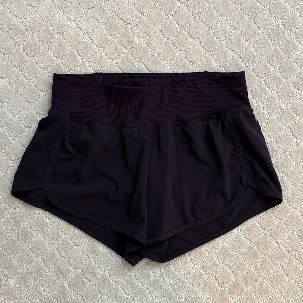 Zella Women's Dark Eggplant Purple Athletic Shorts Small